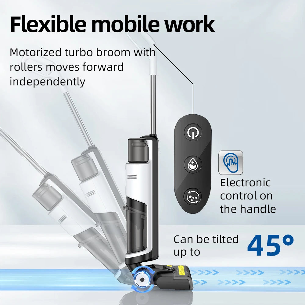 Redkey W12 SE Cordless Wet Dry Vacuum Cleaner Multi-Surface Smart Floor Washer Mop Self-Cleaning 45min Runtime Pet-friendly