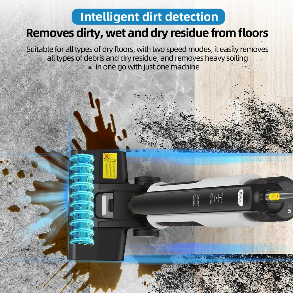 Redkey W12 SE Cordless Wet Dry Vacuum Cleaner Multi-Surface Smart Floor Washer Mop Self-Cleaning 45min Runtime Pet-friendly