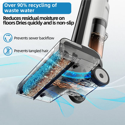 Redkey W12 SE Cordless Wet Dry Vacuum Cleaner Multi-Surface Smart Floor Washer Mop Self-Cleaning 45min Runtime Pet-friendly